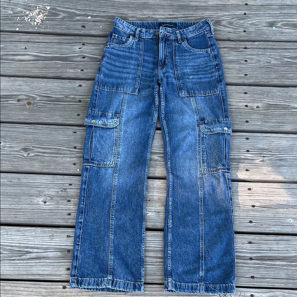 Aeropostale Women's Bule cargo Jeans